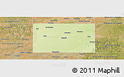 Physical Panoramic Map of Haskell County, satellite outside