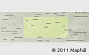 Physical Panoramic Map of Haskell County, semi-desaturated