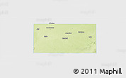 Physical Panoramic Map of Haskell County, single color outside
