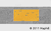 Political Panoramic Map of Haskell County, desaturated