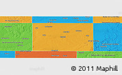 Political Panoramic Map of Haskell County
