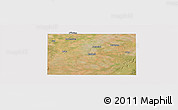 Satellite Panoramic Map of Haskell County, cropped outside
