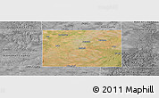 Satellite Panoramic Map of Haskell County, desaturated