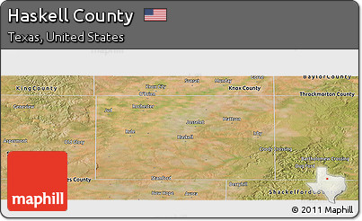 Satellite Panoramic Map of Haskell County