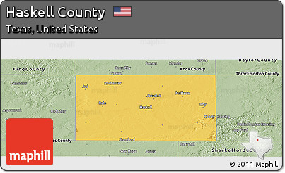 Savanna Style Panoramic Map of Haskell County