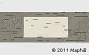 Shaded Relief Panoramic Map of Haskell County, darken