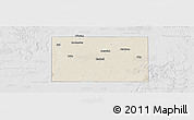 Shaded Relief Panoramic Map of Haskell County, lighten, desaturated