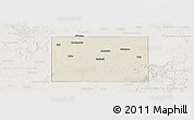 Shaded Relief Panoramic Map of Haskell County, lighten