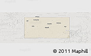 Shaded Relief Panoramic Map of Haskell County, lighten, semi-desaturated
