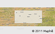 Shaded Relief Panoramic Map of Haskell County, satellite outside