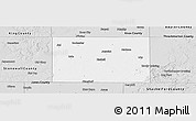 Silver Style Panoramic Map of Haskell County
