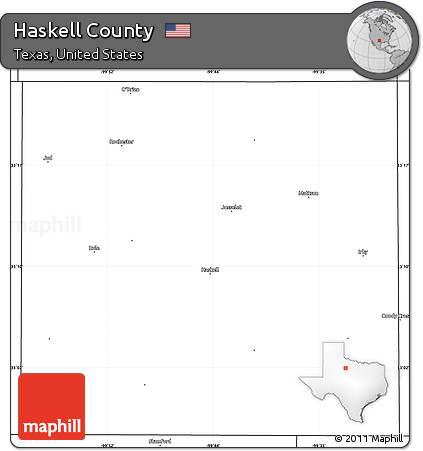 Blank Simple Map of Haskell County