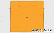 Political Simple Map of Haskell County, cropped outside