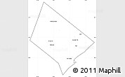 Blank Simple Map of Hays County, cropped outside