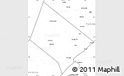 Blank Simple Map of Hays County