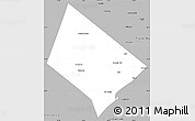 Gray Simple Map of Hays County