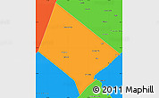 Political Simple Map of Hays County
