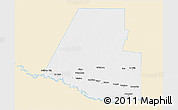 Classic Style 3D Map of Hidalgo County, single color outside