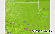 Physical 3D Map of Hidalgo County