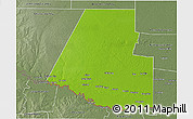 Physical 3D Map of Hidalgo County, semi-desaturated
