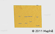 Physical 3D Map of Hockley County, single color outside