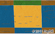 Political 3D Map of Hockley County, darken
