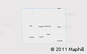 Silver Style 3D Map of Hockley County, single color outside