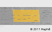 Physical Panoramic Map of Hockley County, desaturated