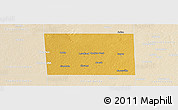 Physical Panoramic Map of Hockley County, lighten