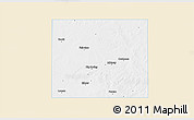Classic Style 3D Map of Howard County, single color outside