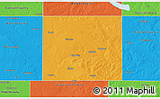 Political 3D Map of Howard County