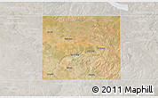 Satellite 3D Map of Howard County, lighten, semi-desaturated