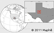 Blank Location Map of Howard County, highlighted country, highlighted parent region