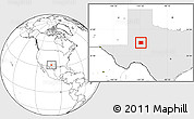 Blank Location Map of Howard County, highlighted parent region
