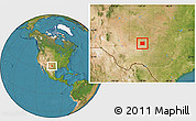 Satellite Location Map of Howard County