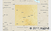 Physical Map of Howard County, shaded relief outside