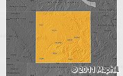 Political Map of Howard County, darken, desaturated