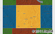 Political Map of Howard County, darken