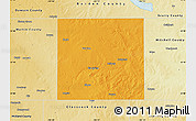 Political Map of Howard County, physical outside