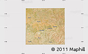 Satellite Map of Howard County, cropped outside
