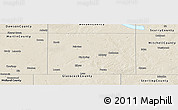 Shaded Relief Panoramic Map of Howard County