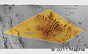 Physical 3D Map of Jeff Davis County, desaturated