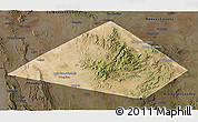 Satellite 3D Map of Jeff Davis County, darken