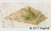 Satellite 3D Map of Jeff Davis County, lighten