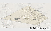 Shaded Relief 3D Map of Jeff Davis County, lighten
