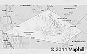 Silver Style 3D Map of Jeff Davis County