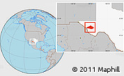 Gray Location Map of Jeff Davis County, highlighted parent region