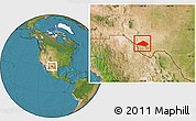 Satellite Location Map of Jeff Davis County