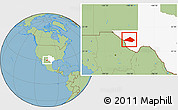 Savanna Style Location Map of Jeff Davis County, highlighted parent region