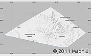 Gray Map of Jeff Davis County, single color outside